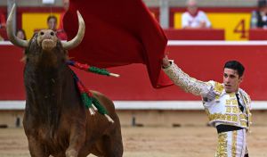 Los toros de Domingo Hernández, 'atletas' en el encierro, se desfondan