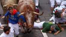 Los toros de Jandilla protagonizan un encierro rápido y emocionante