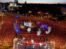 Histórica celebración en Cibeles: Madrid vibra con la cuarta Eurocopa de España