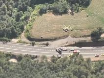 Muere una niña herida en el choque frontal de la carretera C-62 en Barcelona