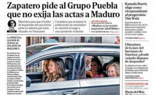 Las portadas de este miércoles