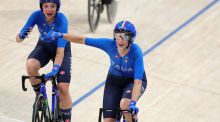 Italia gana el oro olímpico de madison en ciclismo en pista