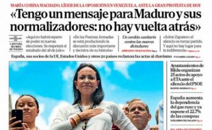 Las portadas de este sábado