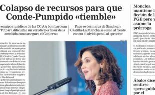 Las portadas de este martes