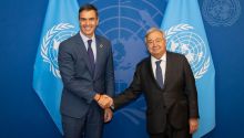 Sánchez y Guterres analizan en la ONU la situación en Líbano y Venezuela