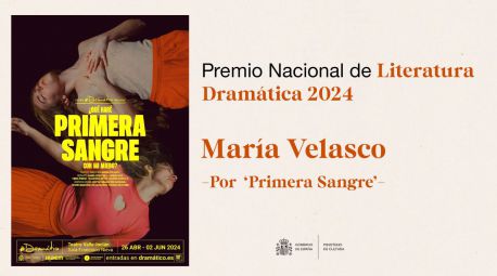 María Velasco, Premio Nacional de Literatura Dramática