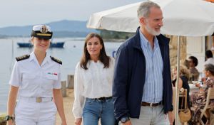 Los Reyes almuerzan con la Princesa Leonor en Villagarcía de Arousa