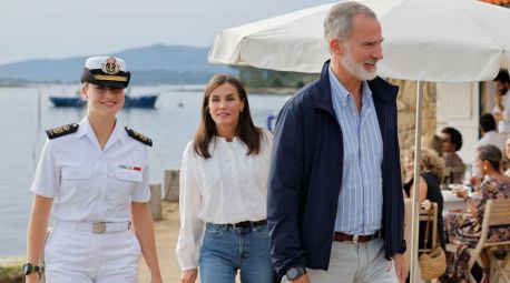 Los Reyes almuerzan con la Princesa Leonor en Villagarcía de Arousa