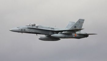 Muere el teniente coronel Estrada Martínal estrellarse el F-18 que pilotaba