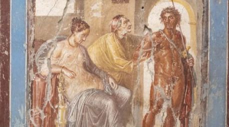 Hallado un conjunto de frescos en buen estado en una modesta casa de Pompeya