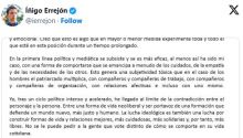 Comunicado íntegro en el que Errejón anuncia su dimisión