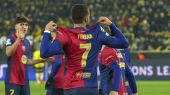 Liga de Campeones. Ferran evita que el plan de Flick le cueste un pinchazo al Barcelona en Dortmund
