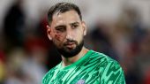 La patada de un jugador del Mónaco que dejó a Donnarumma con la cara en este estado