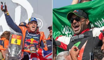 Rally Dakar. Al Rajhi y Sanders se coronan con una gran actuación del español Schareina