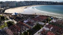 San Sebastián celebra su día grande con una tamborrada de récord