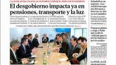 Las portadas de los periódicos de este jueves