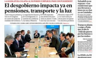 Las portadas de los periódicos de este jueves
