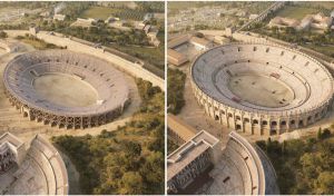 La antigua Mérida tuvo un primer anfiteatro de piedra y madera de estructura militar