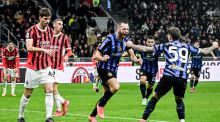 Serie A. El Inter frustra al Milan en un derbi frenético