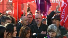 Fracaso de los sindicatos en su manifestación contra el Partido Popular por las pensiones