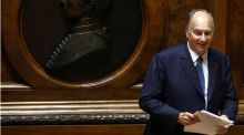 El Rey Juan Carlos y Trudeau, en el funeral de Aga Khan IV en Lisboa