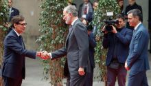 Illa recibe al Rey en el estand de Cataluña en el Mobile, inaudito desde 2017