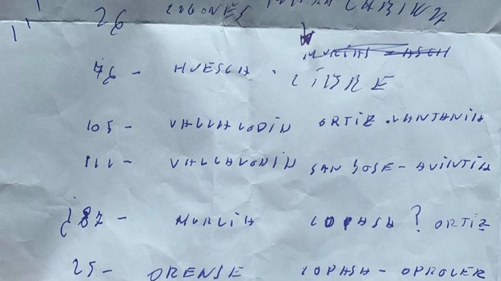 La prueba caligráfica concluye que Koldo escribió las notas sobre obra pública presentadas por Aldama