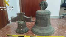 Recuperan dos campanas del siglo XVIII robadas de una iglesia en Jerez