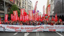 Medio Gobierno copa la manifestación del 1 de mayo en Madrid