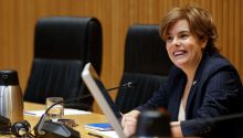 Sáenz de Santamaría, en el Congreso: 'No existió la policía patriótica'