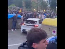 Una atropello masivo deja 16 heridos antes del derbi entre Espanyol y Barcelona
