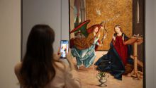 El Bellas Artes de Bilbao muestra la restauración de La Anunciación, de Berruguete