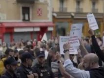 Víctimas del terrorismo irrumpen en una marcha a favor de presos de Eta