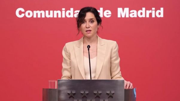 La presidenta madrileña denuncia que el Ejecutivo actúa 'de manera corrupta' para 'cometer atrocidades en nombre del sanchismo'.