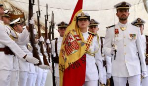 La Princesa Leonor, abanderada en la jura de Elcano en Nueva York