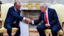 Trump enfría tensiones comerciales con la UE coincidiendo con la visita de Merz
