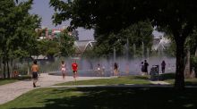 Ya funcionan los chorros de Madrid Río y los nebulizadores de La Gavia y Plaza de España