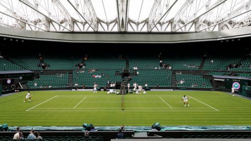 Wimbledon. El espectacular entrenamiento de Alcaraz con Djokovic en la vacía pista central