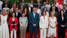Foto de familia para subrayar el apoyo 'férreo' a Sánchez en el PSOE tras el Comité Federal
