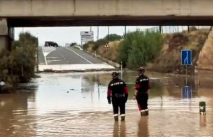 La UME comienza a trabajar en Grisén y otras poblaciones de Zaragoza afectadas por la dana