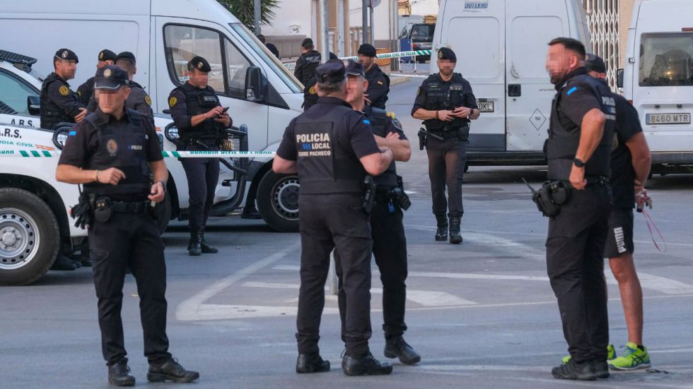 La Guardia Civil vigila la manifestación ultra en Torre Pacheco
