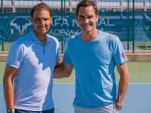 El tenis sonríe: Nadal y Federer se reencuentran en Mallorca