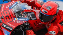 GP República Checa. Exhibición de Marc Márquez en Brno