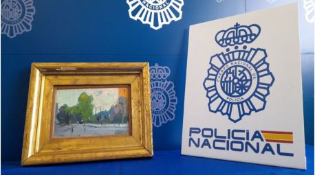 Recuperado el cuadro Paisaje, de Joaquín Mir y Trinxet, robado en 2009 en Barcelona