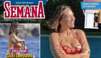 Las portadas de las revistas del corazón: María Pombo luce embarazo en la playa