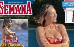 Las portadas de las revistas del corazón: María Pombo luce embarazo en la playa