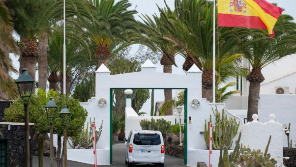 El presidente del Gobierno ya se encuentra en el Palacio en el que ya hay 40 agentes de élite y un cordón de seguridad especial de 400 metros.