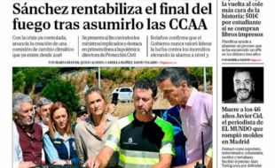 Las portadas de los periódicos de este sábado, 23 de agosto