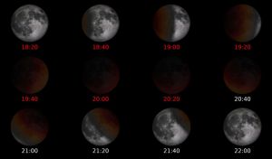 Un eclipse total de Luna será visible desde casi toda España el domingo