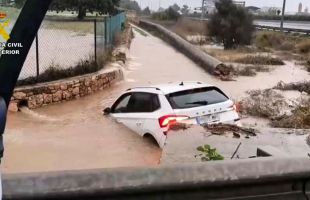 Las fuertes lluvias de Alice causan incidencias en Baleares y en la Comunidad Valenciana